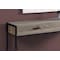 Monarch Specialties Accent Table - 48"L / Dark Taupe / Black Hall Console I 3511 - alternate 5